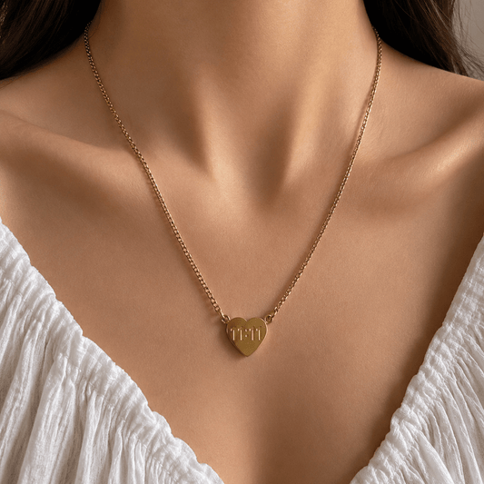 11:11 Heart Pendant Necklace - minimae -