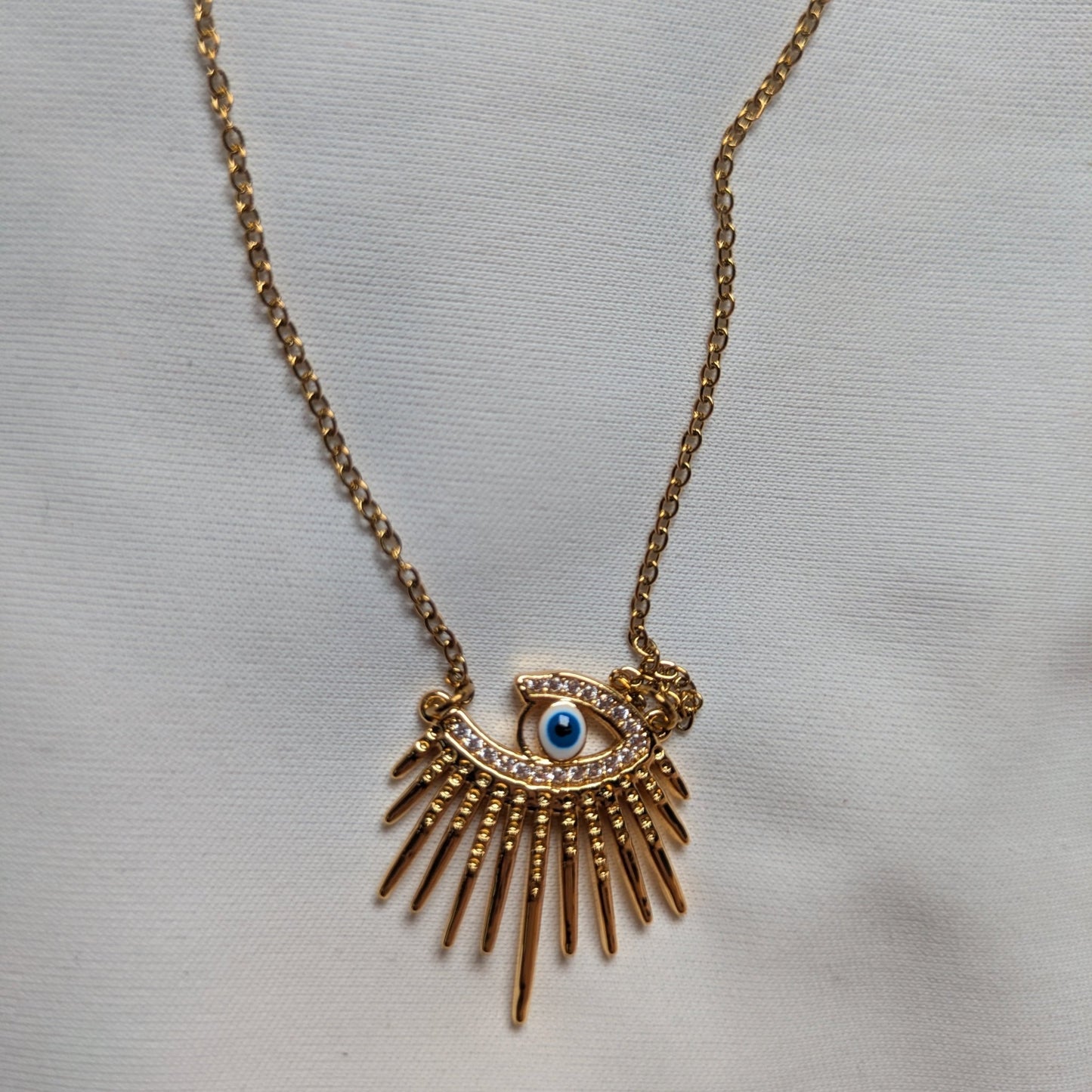 Evil Eye Beam Necklace - minimae -