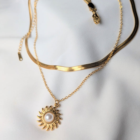 Sun Pearl Necklace - minimae -