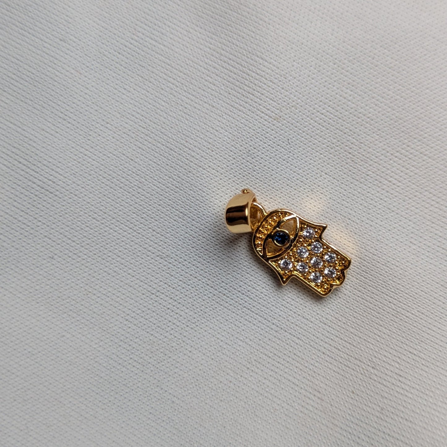 Hamsa Hand Evil Eye Pendant - minimae - 