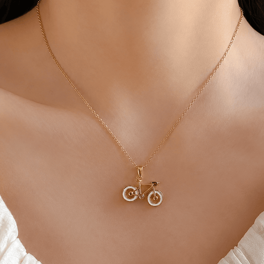 Pedal Charm Gold Pendant Necklace - minimae - 